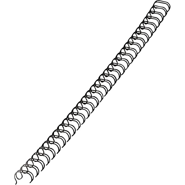 GBC BINDING WIRE 3:1 12.5MM BLACK (Box of 250 PCS) - Al Masam Stationery LLC