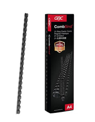 GBC BINDING COMB OVAL 21RG 45MM BLACK - Al Masam Stationery LLC