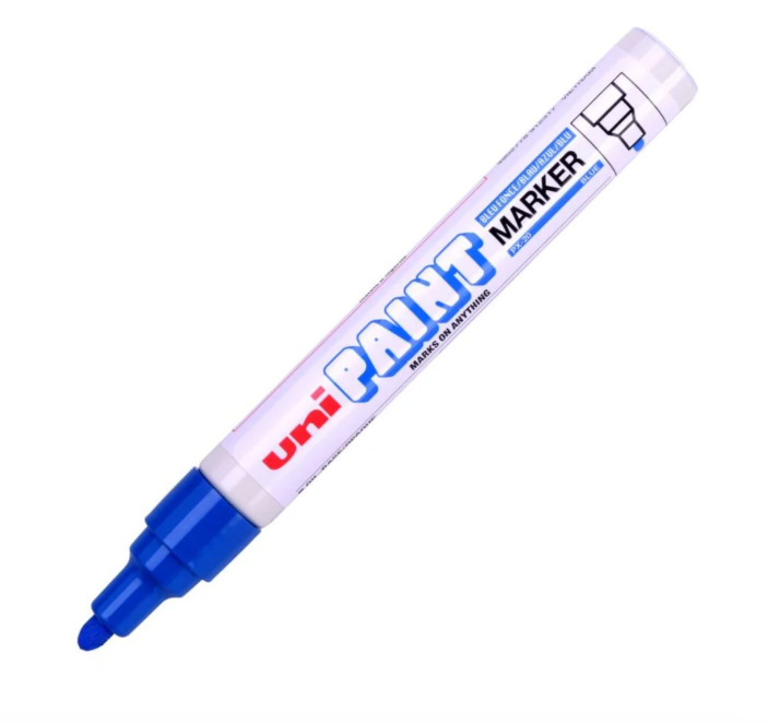 Uni PX20 Paint Marker Bullet Tip Blue (Pack of 12) - Al Masam Stationery LLC