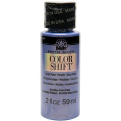 Folkart Color Shift Acrylic Paints Blue Violet Flash - Al Masam Stationery LLC