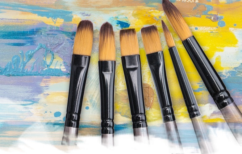 Mont Marte Gallery Series Brush Set Acrylic - (Pack of 4 Pieces) - Al Masam Stationery LLC