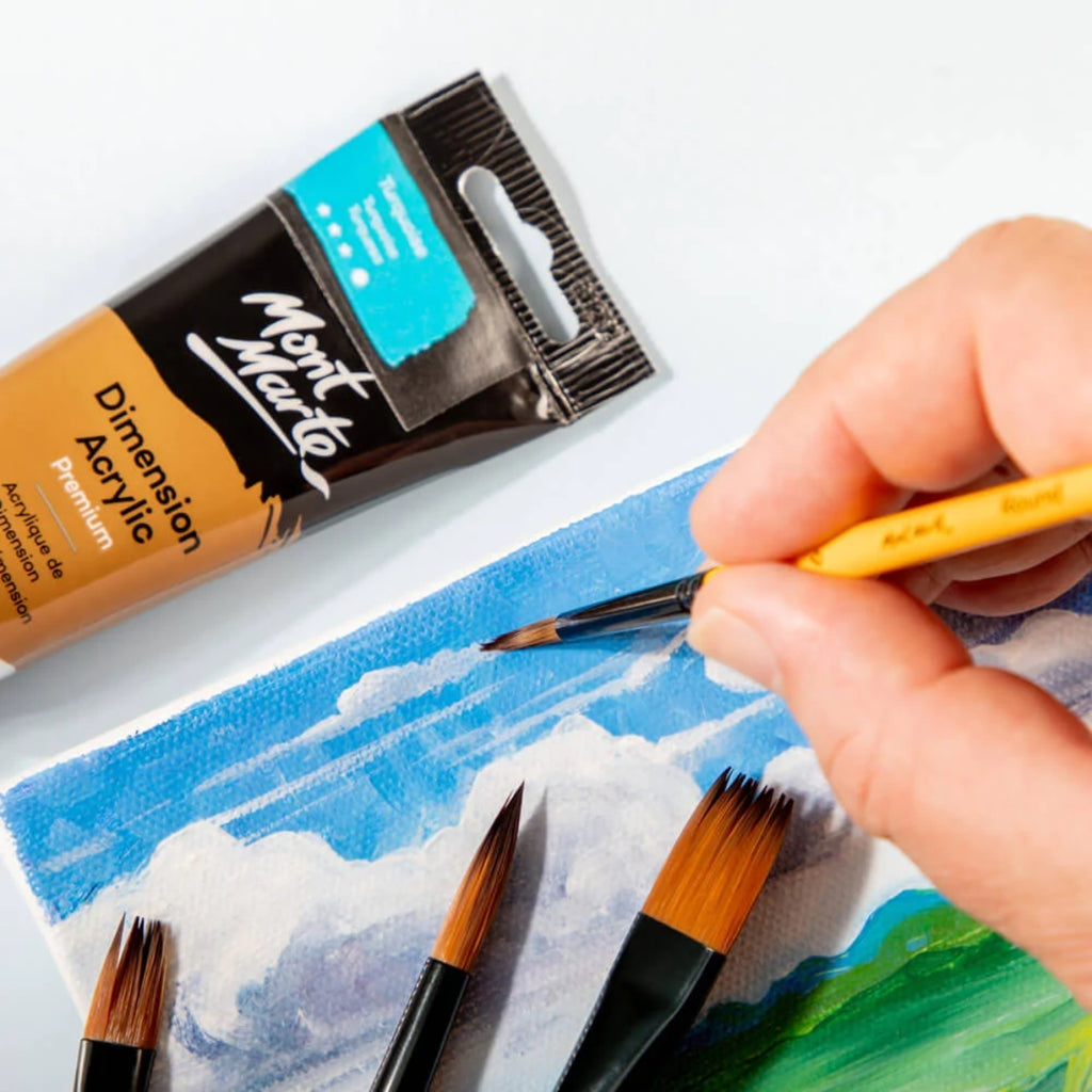 Mont Marte Gallery Series Brush Set Acrylic - 4pc - (BMHS0009) - Al Masam Stationery LLC