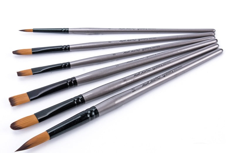 Mont Marte Gallery Series Brush Set Acrylic - (Pack of 4 Pieces) - Al Masam Stationery LLC