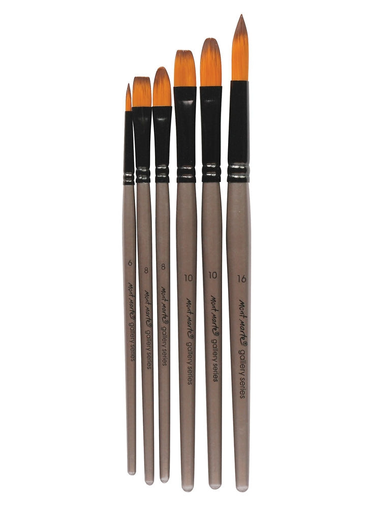 Mont Marte Gallery Series Brush Set Acrylic - (Pack of 4 Pieces) - Al Masam Stationery LLC