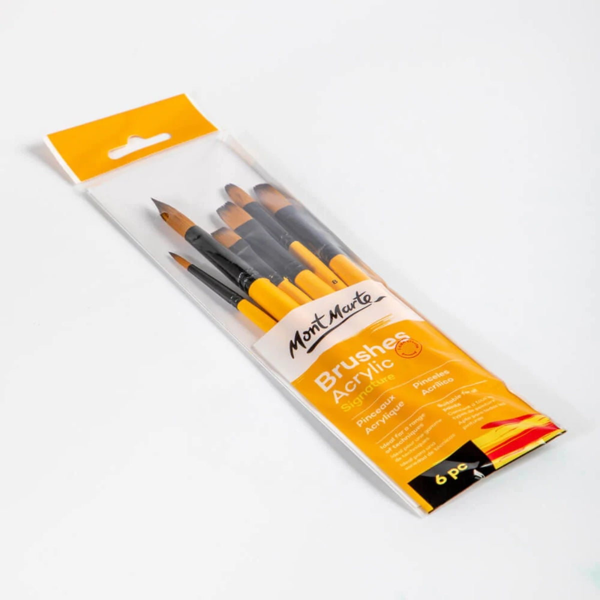 Mont Marte Gallery Series Brush Set Acrylic 6pc - Al Masam Stationery LLC