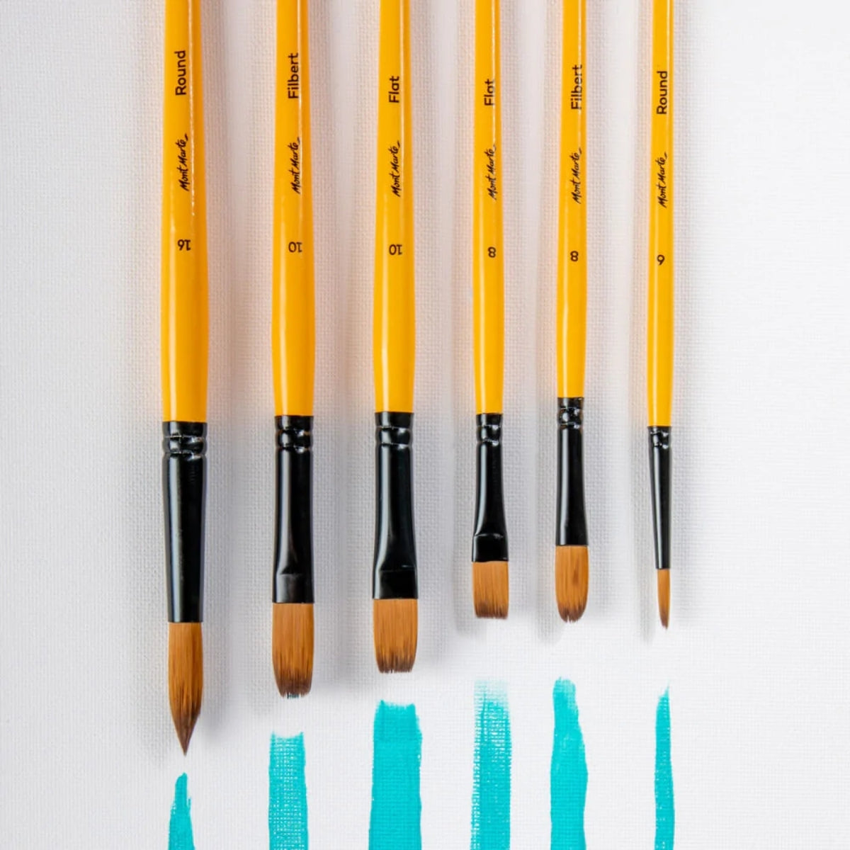Mont Marte Gallery Series Brush Set Acrylic 6pc - Al Masam Stationery LLC
