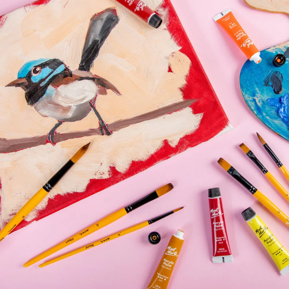 Mont Marte Gallery Series Brush Set Acrylic 6pc - Al Masam Stationery LLC