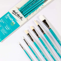 Mont Marte Gallery Series Brush Set Oils 6pc - Al Masam Stationery LLC