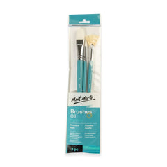 Mont Marte Gallery Series Brush Set Oils 3pc - Al Masam Stationery LLC