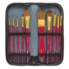 Mont Marte Brush Set in Wallet 11pc - Watercolour - Al Masam Stationery LLC