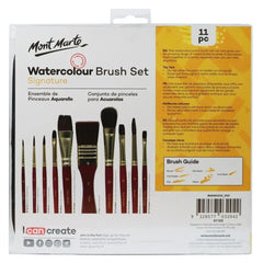 Mont Marte Brush Set in Wallet 11pc - Watercolour - Al Masam Stationery LLC