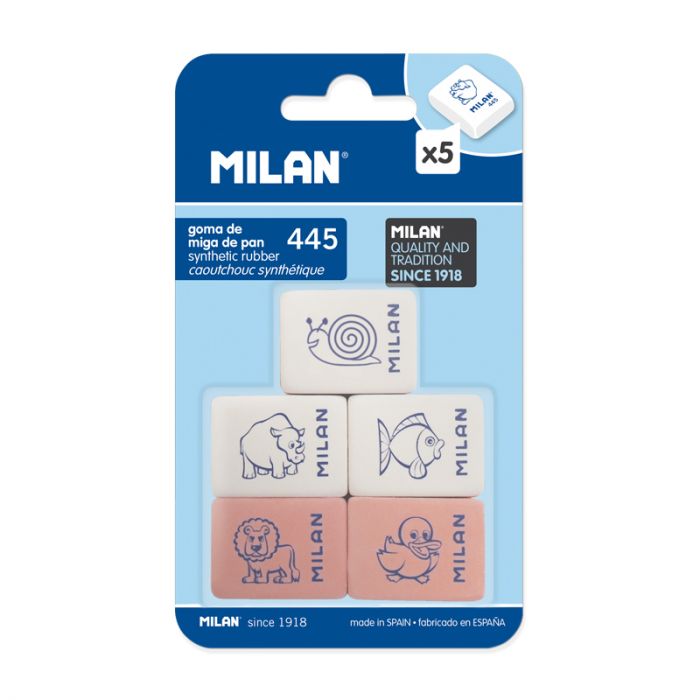 Synthetic rubber erasers with children's designs 445 - Al Masam Stationery LLC Main image