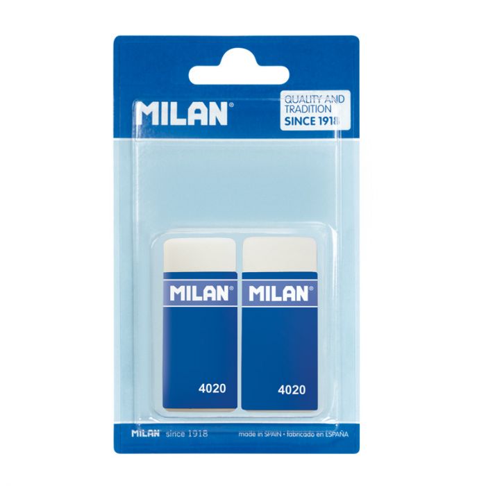 Synthetic rubber erasers 4020 with carton sleeve - Al Masam Stationery LLC Main image