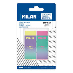 Milan Nata® 320 Erasers, Sunset series
