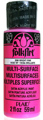 Folkart Multi-Surface Paint - Bright Pink - Al Masam Stationery LLC