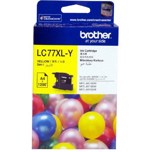 Brother LC 77 Xl Yellow - Al Masam Stationery LLC Main image