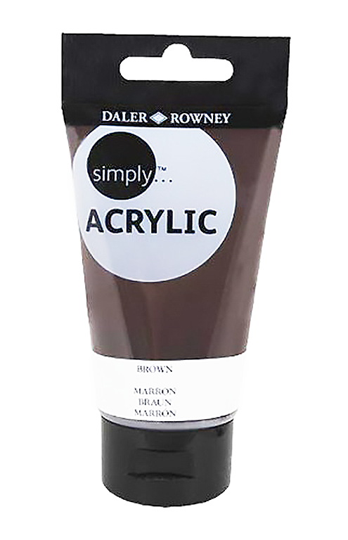 Daler Rowney Simply Acrylic Color BROWN - Al Masam Stationery LLC