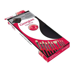 Brush Georgian Classic Zip Case 10 Brush Long Handle - Al Masam Stationery LLC