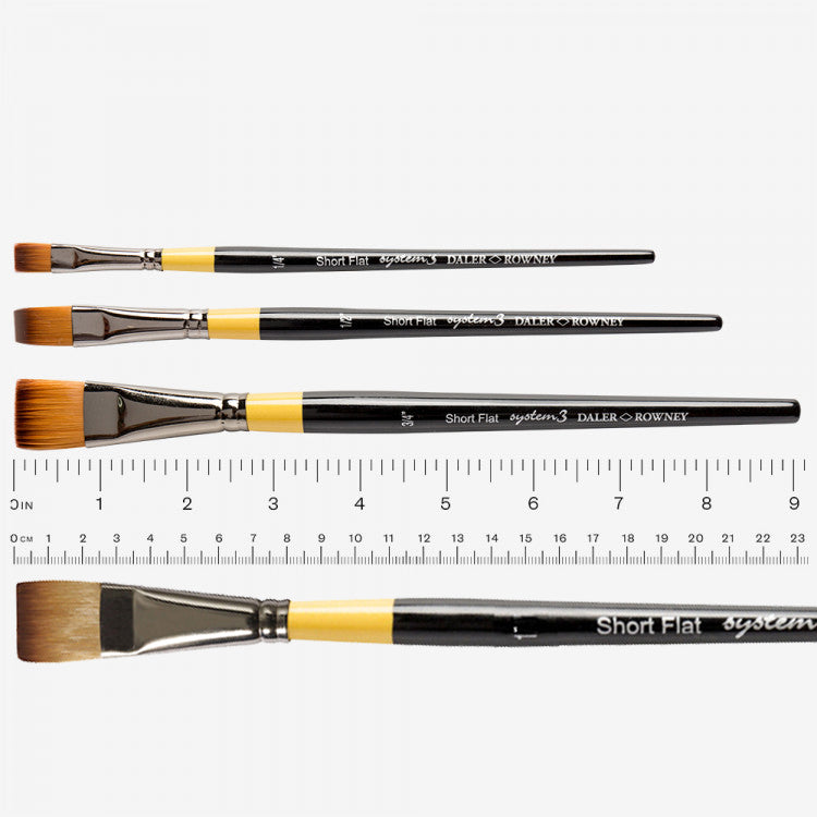 Brush SYSTEM 3 SH SHT FLAT SY55 - 1IN - Al Masam Stationery LLC