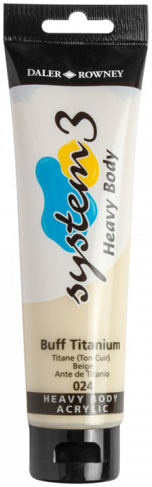 Daler Rowney Acrylic System 3 Heavy Body BUFF TITANIUM - Al Masam Stationery LLC