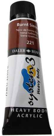 Daler Rowney Acrylic System 3 Heavy Body BURNT SIENNA - Al Masam Stationery LLC