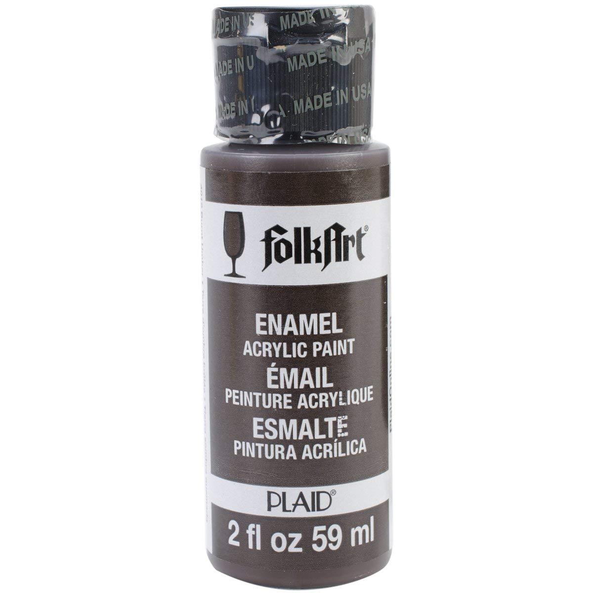 Folkart Enamel Gloss Acrylic Paints Burnt Umber - Al Masam Stationery LLC