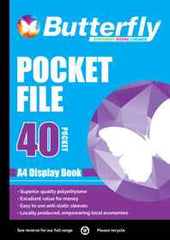 Atlas Display Book Butterfly A4 40 Sleaves - Al Masam Stationery LLC