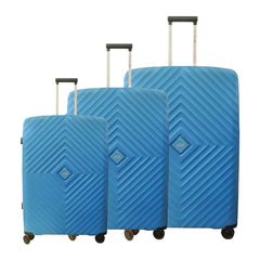 VIP Quad Hard Casing Luggage Trolley 63+99+76cm 3 Pcs Set Ice Blue - Al Masam Stationery LLC