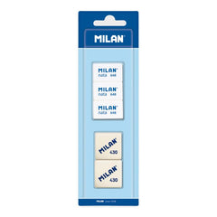 Milan Synthetic Rubber Erasers 430 + 3 nata® erasers 648 - Al Masam Stationery LLC