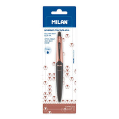 Milan Black CAPSULE Copper Pens Blue Ink - Al Masam Stationery LLC