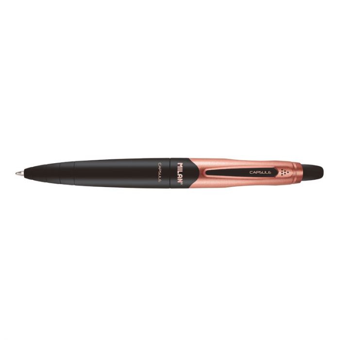 Milan Black CAPSULE Copper Pens Blue Ink - Al Masam Stationery LLC