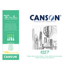 Canson 1557 Sketch Pad A2 120gsm 50 Sheets White Drawing Paper