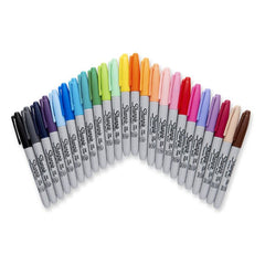 Sharpie Fine Point Permanent Marker Assorted 24 Pieces - (SP-2065405) - Al Masam Stationery LLC