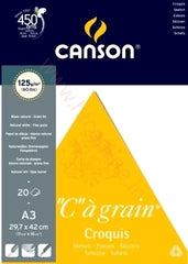 CANSON GRAPHIC ART PADS- C’A GRAIN PAD A3 224 GSM 20 SHEETS - Al Masam Stationery LLC