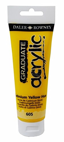 Daler Rowney Graduate Acrylic Color CADMIUM YELLOW (HUE) - Al Masam Stationery LLC