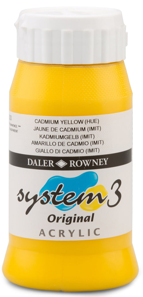 Daler Rowney Acrylic Colors System 3 CADMIUM YELLOW (HUE) - Al Masam Stationery LLC
