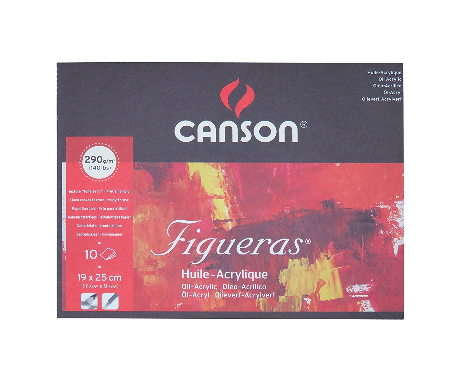 CANSON FIGURE OIL & ACRYLIC PAD 19X25 290 GSM 10 SHEETS - Al Masam Stationery LLC
