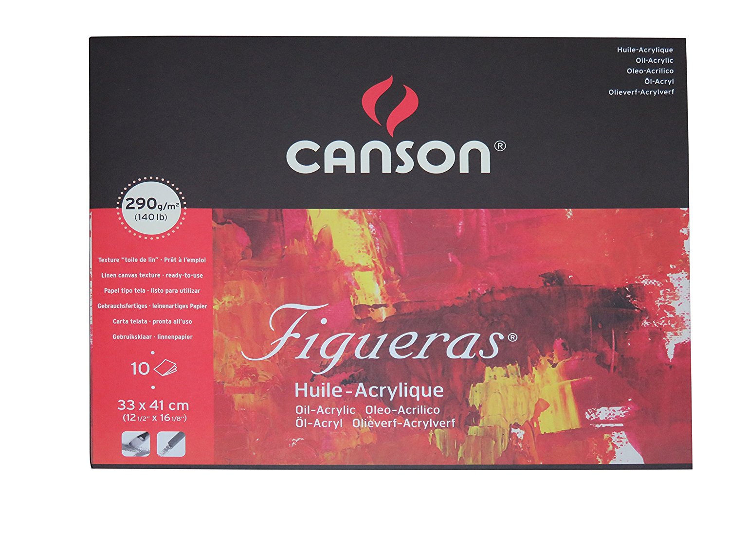 CANSON FIGURE OIL & ACRYLIC PAD 33X41 290 GSM 10 SHEETS Main image