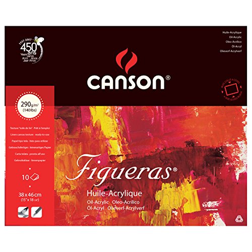 CANSON FIGURE OIL & ACRYLIC PAD 38X46 290 GSM 10 SHEETS Main image