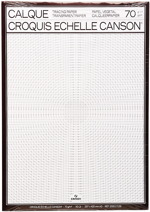CANSON TRACING PAD A3 70 GSM - 50 SHEETS - Al Masam Stationery LLC