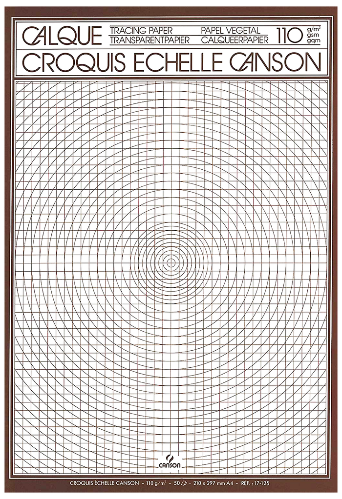 CANSON TRACING PAD A4 110 GSM - 50 SHEETS - Al Masam Stationery LLC