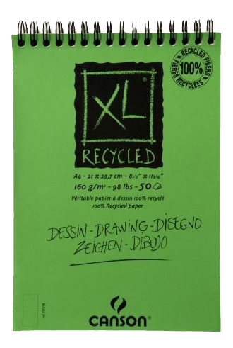 CANSON XL RECYCLED DRAWING PAD A4 160 GSM - 30 SHEETS - Al Masam Stationery LLC Main image