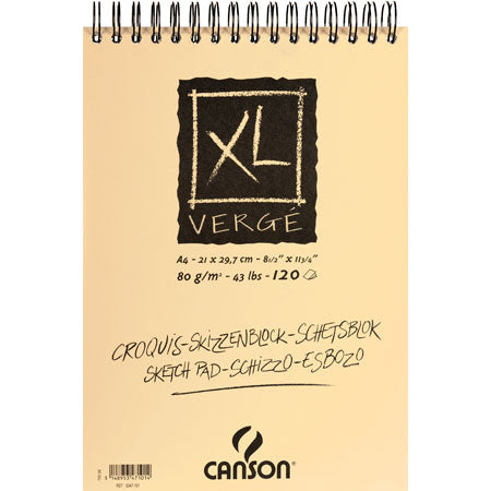 CANSON XL VERGE SKETCH PAD A4 80 GSM - 120 SHEETS - Al Masam Stationery LLC Main image