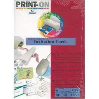 INVITATION CARD PAPER A4 4567-607 - Al Masam Stationery LLC Main image