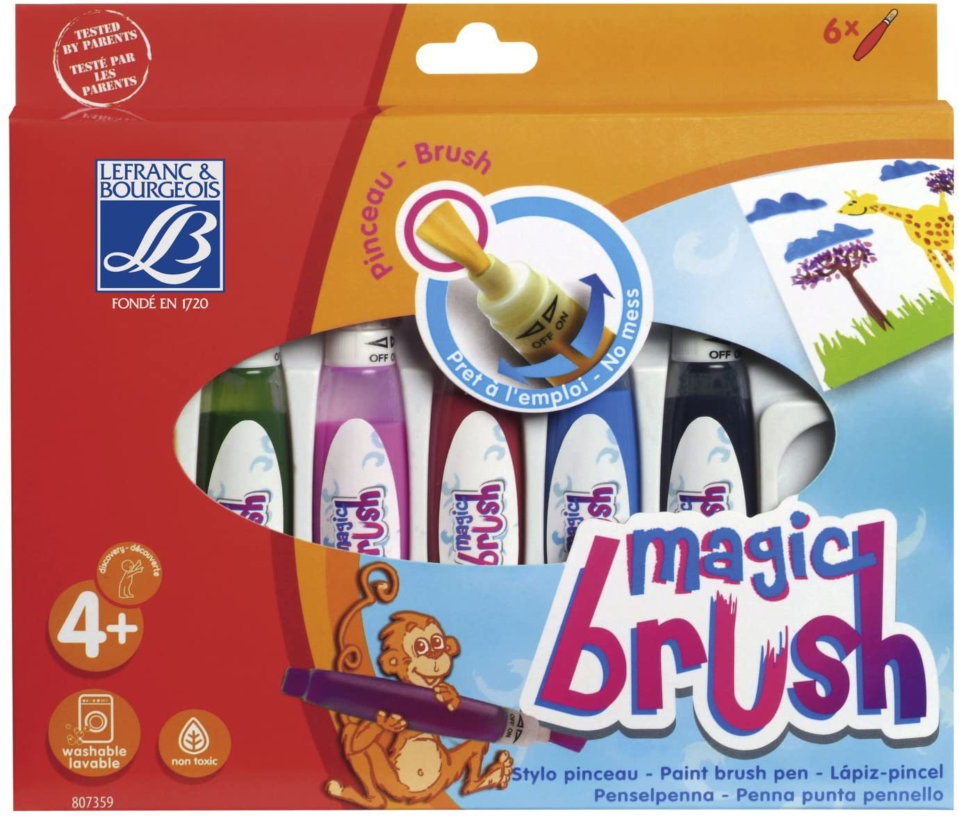 Lefranc Bourgeois – Box Magic Brush Set of 6 - Al Masam Stationery LLC Main image