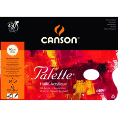 CANSON OIL & ACRYLIC PALETTE 29X42 CM (A3) 70 GSM 50 SHEETS - Al Masam Stationery LLC