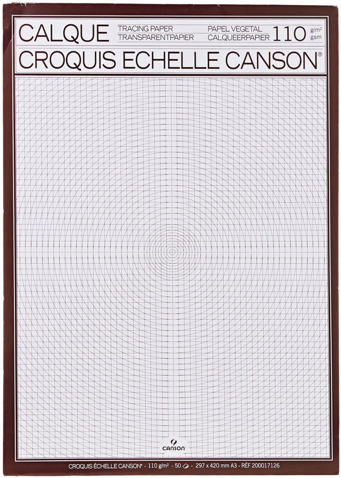 CANSON TRACING PAD A3 110 GSM - 50 SHEETS