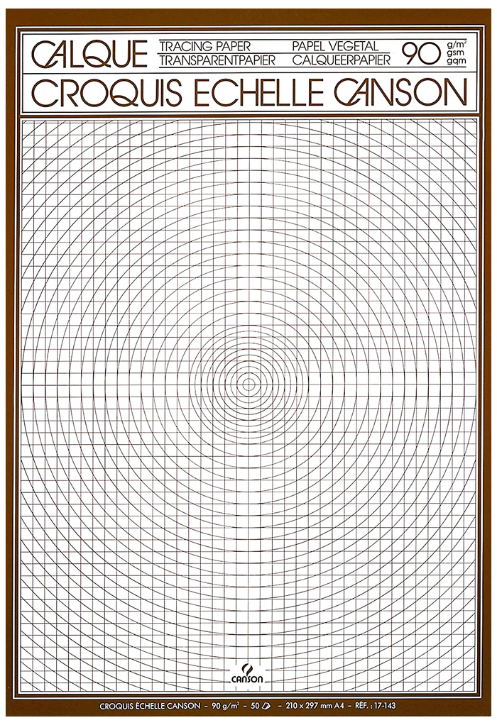 CANSON TRACING PAD A4 90 GSM- 50 SHEETS - Al Masam Stationery LLC