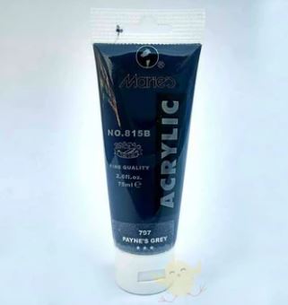 Marie's Fine ACRYLIC PAYNE S GREY 75ml - Al Masam Stationery LLC