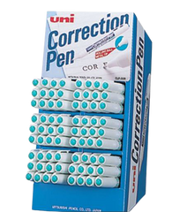 Uni Metal Tip Correction pen Display of 48 Pcs - Al Masam Stationery LLC